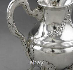 Emile Puiforcat Old Milk Pourer In Solid Silver Stone 19th Century