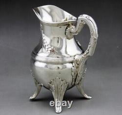 Emile Puiforcat Old Milk Pourer In Solid Silver Stone 19th Century