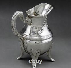 Emile Puiforcat Old Milk Pourer In Solid Silver Stone 19th Century