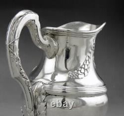 Emile Puiforcat Old Milk Pourer In Solid Silver Stone 19th Century