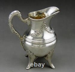 Emile Puiforcat antique solid silver milk jug Minerva XIX century