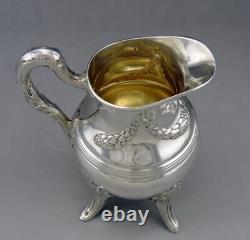 Emile Puiforcat antique solid silver milk jug Minerva XIX century