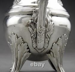 Emile Puiforcat antique solid silver milk jug Minerva XIX century