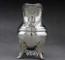 Emile Puiforcat antique solid silver milk jug Minerva XIX century