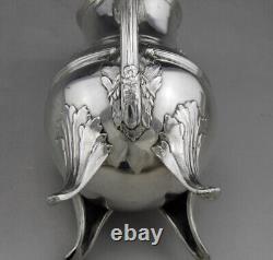 Emile Puiforcat antique solid silver milk jug Minerva XIX century