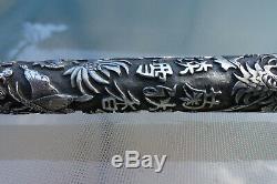 Exceptional Former Head Of Chinese Umbrella In Silver