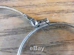 Folding Spectacles Glasses Lorgnon Sterling Silver Ancient Silver Silber