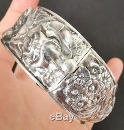 Former 19th Bracelet In Sterling Silver, Art Nouveau