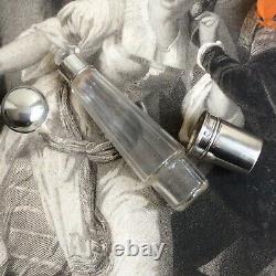 Former Alcoholic Travel Bottle With Crystal Gobelet And Silver Massive Xixth