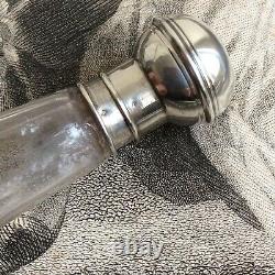 Former Alcoholic Travel Bottle With Crystal Gobelet And Silver Massive Xixth