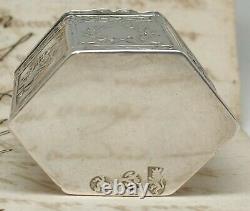 Former Box Silver Box Massive 18th Century 18th Century 10th Century Niellée Old Silverbox