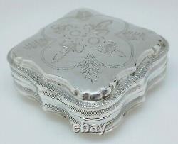 Former Box Silver Box Massive Dutch 19th Old Silverbox Initials