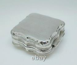 Former Box Silver Box Massive Dutch 19th Old Silverbox Initials