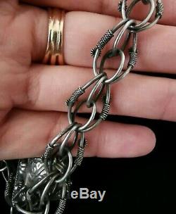 Former Bracelet In Silver With Large Charms