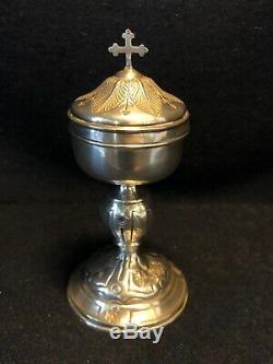 Former Ciborium Chalice Of Travel By Sterling Silver