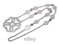 Former Collie Berber Ethnic Necklace In Silver