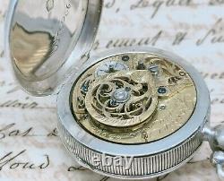 Former Gousset Watch Silver Rooster Bordier Geneva To Revise Old Watch Punch