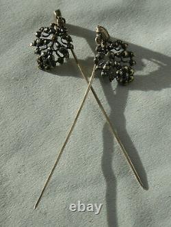 Former Pair Of Hair Pins Jewel Napoleon III Normandy Xixe