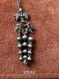 Former Pendant Jewelry Regional Savoie Silver Massif Pierre Blanc Grappes XIX