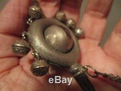 Former Rattle Handle Silver Pearl Rare Model Has Internal Ball Dated 1867