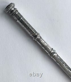 Former Retractable Porte-mine 19th Silver Perpetual Calendar Pencil Seal #2