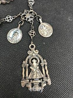 Former Rosary Hat Spain Spanish Silver Silver Massif XVIII Eme