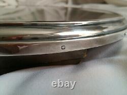 Former Round Miroir Plateau In Solid Argent Emile Puiforcat Box Blv Haussmann