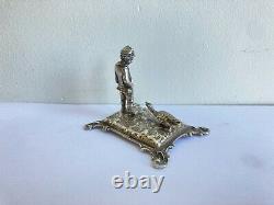 Former School Stager And Goose Loving Scene Sterling Silver Silver Silver A011