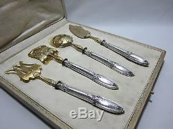 Former Service Dessert Mignardise Poincons Sterling Silver Vermeil And Its Case