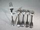 Former Set Of Solid Silver Cutlery Old-time Old Threads 19th