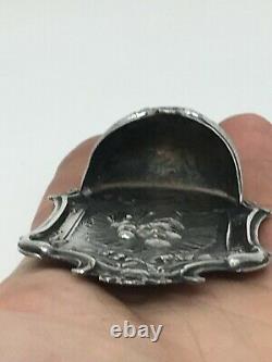 Former Silver Benitier Massive Minerve Ancient Virgin Silver Stoup 19 Th