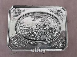 Former Silver Box Massive Minerve Pastoral Scene Silver Box Silberne Box