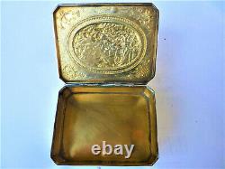 Former Silver Box Massive Minerve Pastoral Scene Silver Box Silberne Box