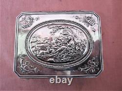 Former Silver Box Massive Minerve Pastoral Scene Silver Box Silberne Box