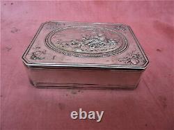 Former Silver Box Massive Minerve Pastoral Scene Silver Box Silberne Box