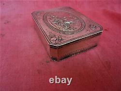 Former Silver Box Massive Minerve Pastoral Scene Silver Box Silberne Box