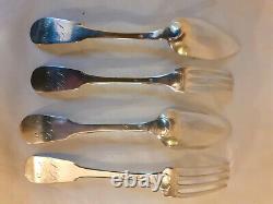 Former Solid Silver Cutlery 19th 24 Pieces