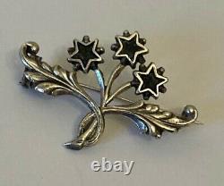 Former Solid Silver XIX Brooch, Pentacrine Star Of Digne / St Vincent