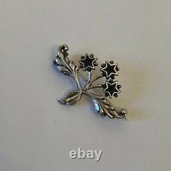 Former Solid Silver XIX Brooch, Pentacrine Star Of Digne / St Vincent