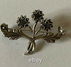 Former Solid Silver XIX Brooch, Pentacrine Star Of Digne / St Vincent