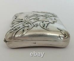 Former Sublim Etuit A Cigarettes Art New Argent Massif Decor Fleurs Of Lys