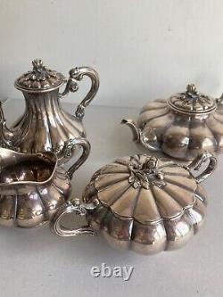 Former Tea Service Tea Cofee Set Cosson Corby Sterling Silver Silver Silver Silver