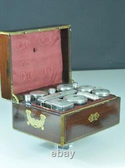 Former Travel Kit Baccarat Argent Aucoc Napoléon 3 Necessary Of Toilette