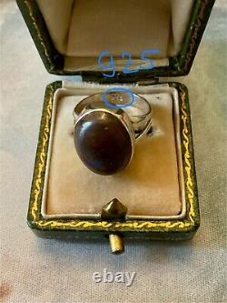 Genuine Boulder Opal, Solid Silver, Rare Antique Ring, Creator