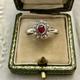 Genuine Sublime Ruby, Fine Pearl, Solid Silver, Very Beautiful Antique Ring