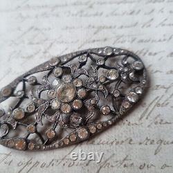 Georgian Silver Rhinestone 18th Century Antique Brooch