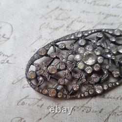 Georgian Silver Rhinestone 18th Century Antique Brooch