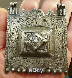 Hallmark Silver Pendant Necklace Antique Silver Ancient Morocco Moroccan During