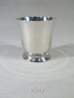 Henin & Cie Ancienne Small Timbale Of Baptem In Argent Massif Style Art Deco