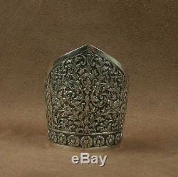 Important Ancient Cuff Bracelet In Sterling Silver China Indochina